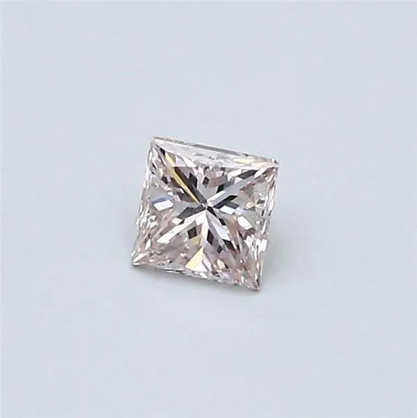 0.23ct Princess Natural Diamond (Colour Fancy Light Pink, Clarity VS2, GIA Certified)
