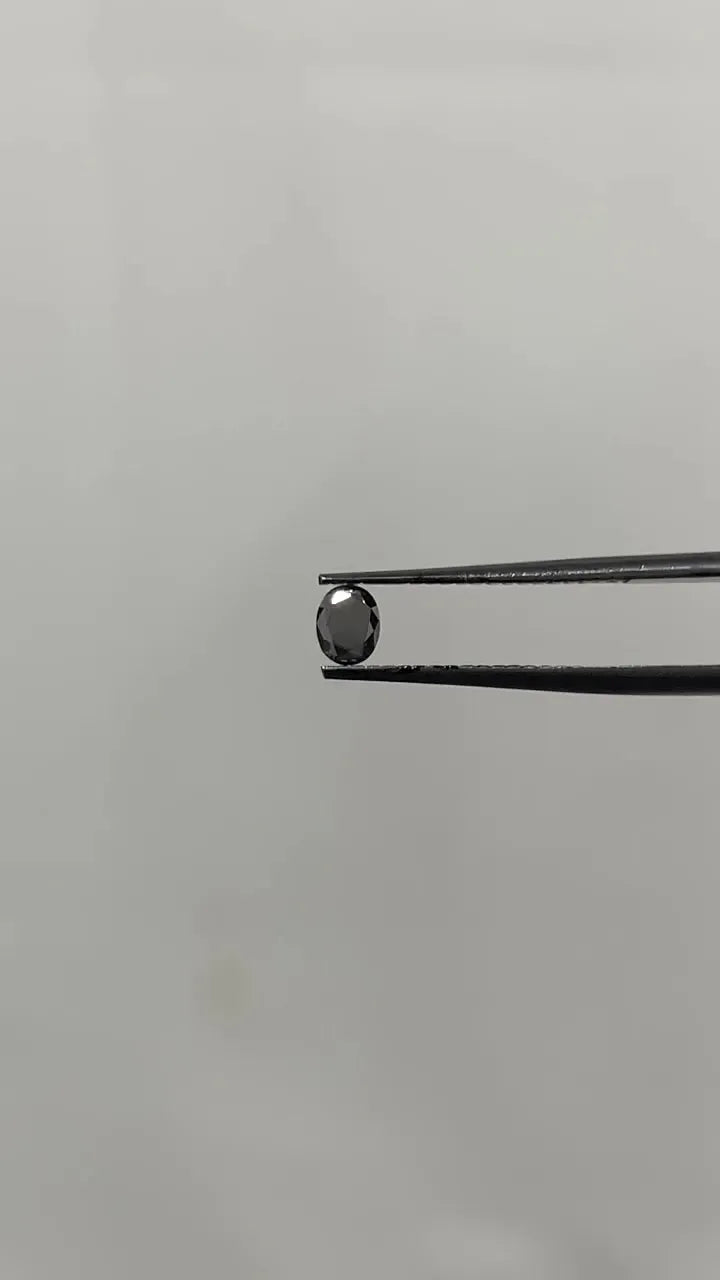 0.26ct Oval Natural Diamond (Colour Fancy Black, Clarity VVS2, Cut EX, Uncertified)