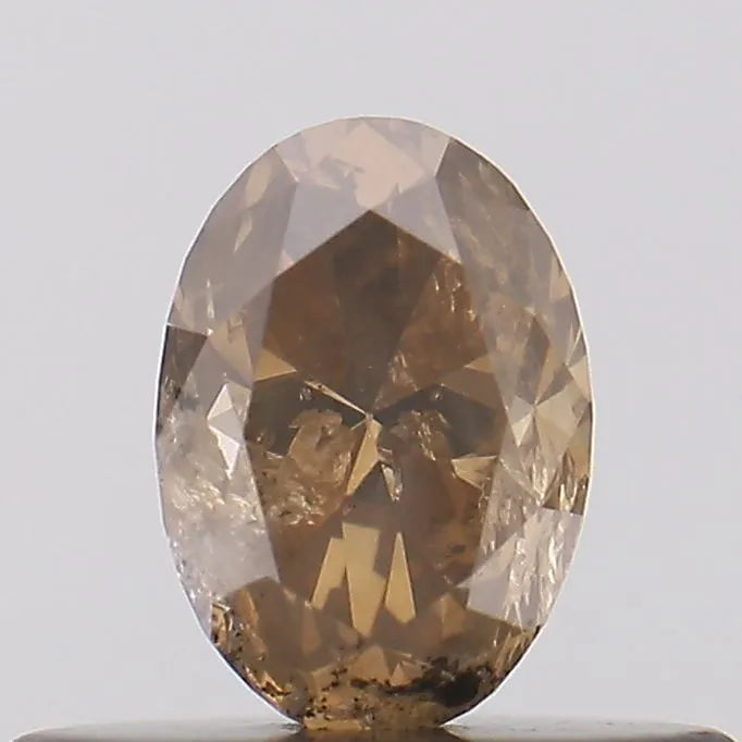 0.34ct Oval Natural Diamond (Colour Red, Clarity I3, Uncertified)