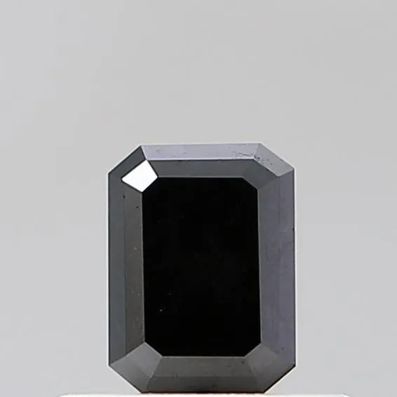0.40ct Emerald Natural Diamond (Colour Black, Clarity VVS2, Cut EX, Uncertified)