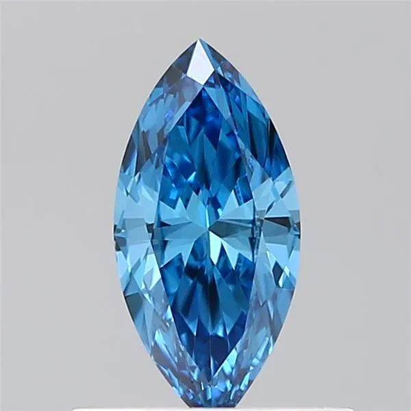 0.40ct Marquise Lab Grown Diamond (Colour Fancy Intense Blue, Clarity VVS2, Cut ID, GSI Certified)