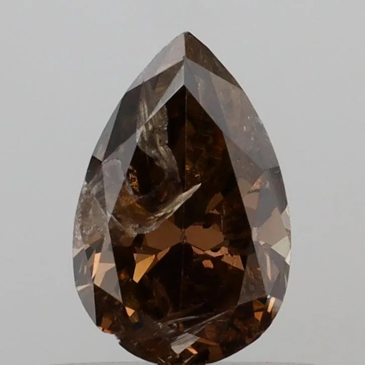 0.69ct Pear Natural Diamond (Colour Faint Blue, Clarity I3, Uncertified)