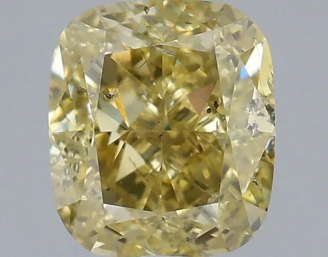 0.70ct Cushion modified Natural Diamond (Colour Fancy Brownish Yellow, Clarity SI2, Cut VG, GIA Certified)