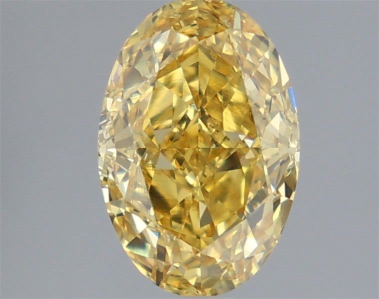 2.14 Carat Oval Cut Fancy Yellow