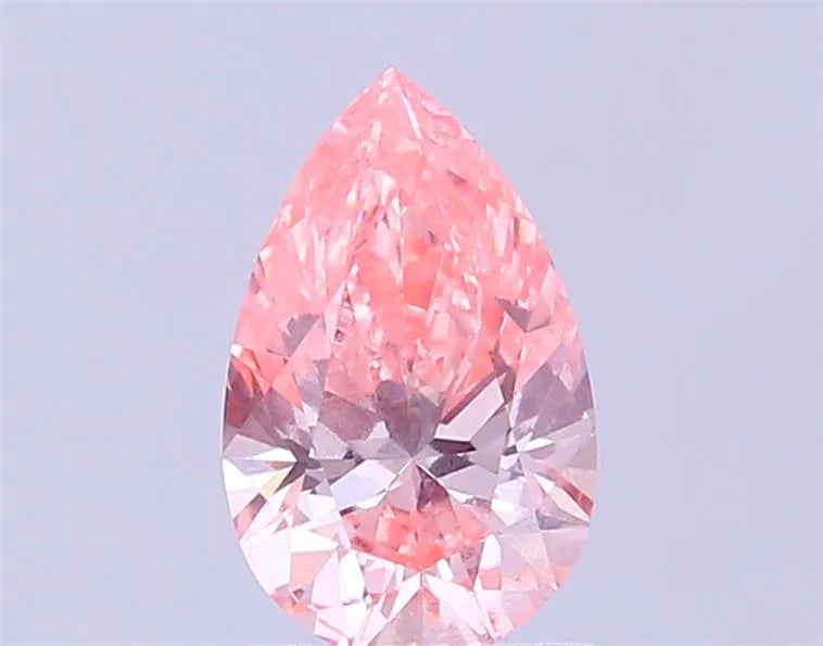 1.00ct Pear Lab Grown Diamond (Colour Fancy Vivid Pink, Clarity VVS2, IGI Certified)