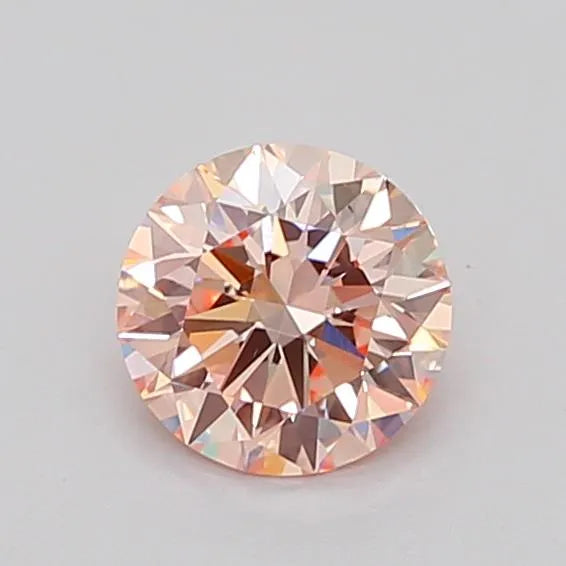1.00ct Round Lab Grown Diamond (Colour Fancy Pink, Clarity VS2, Cut EX, IGI Certified)
