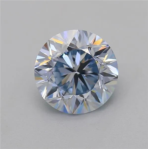 1.00ct Round Natural Diamond (Colour Fancy Blue, Clarity VVS1, GIA Certified)