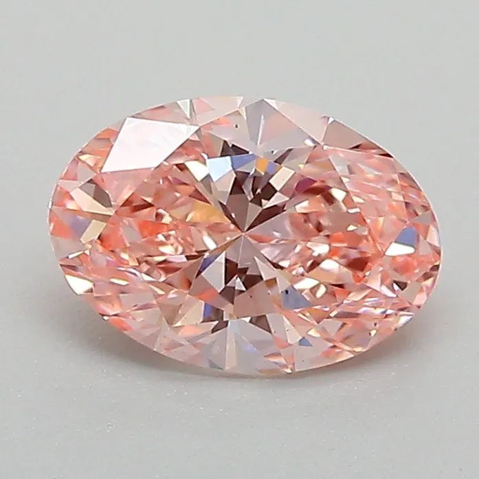 1.02ct Oval Lab Grown Diamond (Colour Fancy Intense Pink, Clarity VS2, IGI Certified)