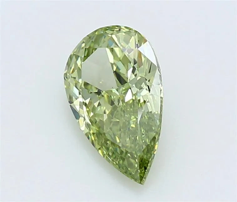 1.03ct Pear Lab Grown Diamond (Colour Fancy Vivid Green, Clarity VS2, Cut EX, Uncertified)