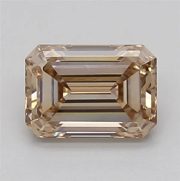 1.05ct Emerald Lab Grown Diamond (Colour Very Light Brown, Clarity VS1, IGI Certified)