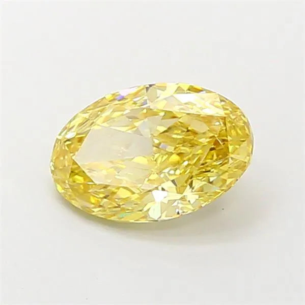 1.07ct Oval Lab Grown Diamond (Colour Fancy Yellow, Clarity VS1, IGI Certified)