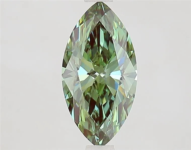 1.22ct Marquise Lab Grown Diamond (Colour Fancy Vivid Green, Clarity VVS2, IGI Certified)