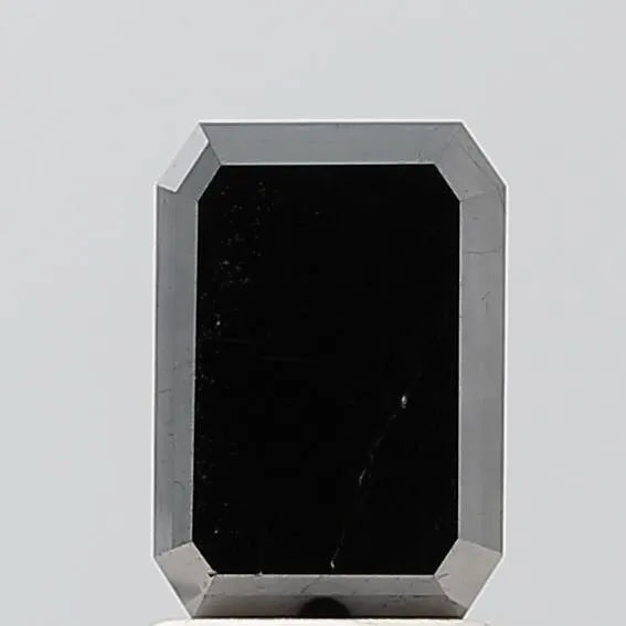 1.43ct Emerald Natural Diamond (Colour Black, Clarity VS2, Cut EX, Uncertified)