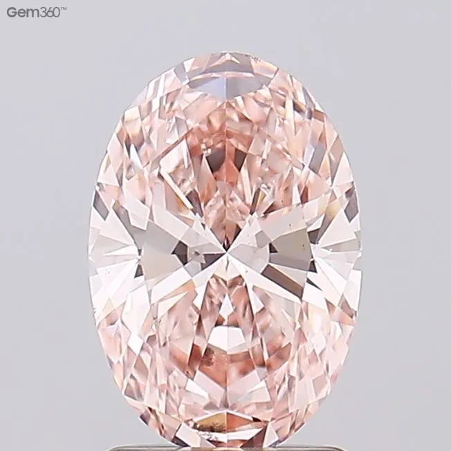 1.50ct Oval Lab Grown Diamond (Colour Fancy Intense Pink, Clarity VS2, IGI Certified)