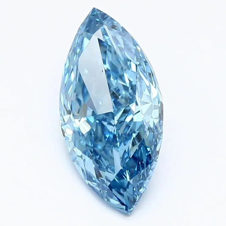 1.93ct Marquise Lab Grown Diamond (Colour Fancy Vivid Blue, Clarity VS1, IGI Certified)
