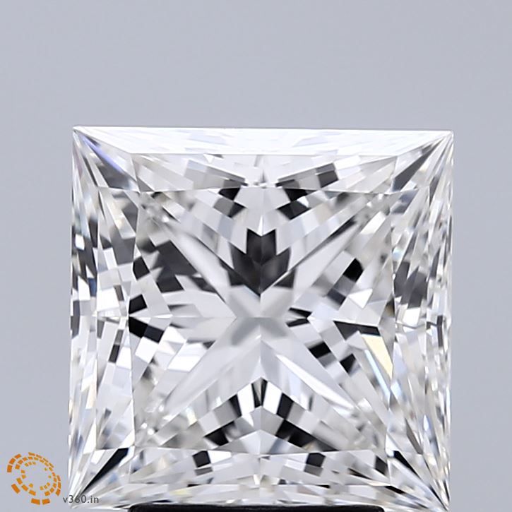 4.01 Carat G-VVS2 Princess Lab Diamond