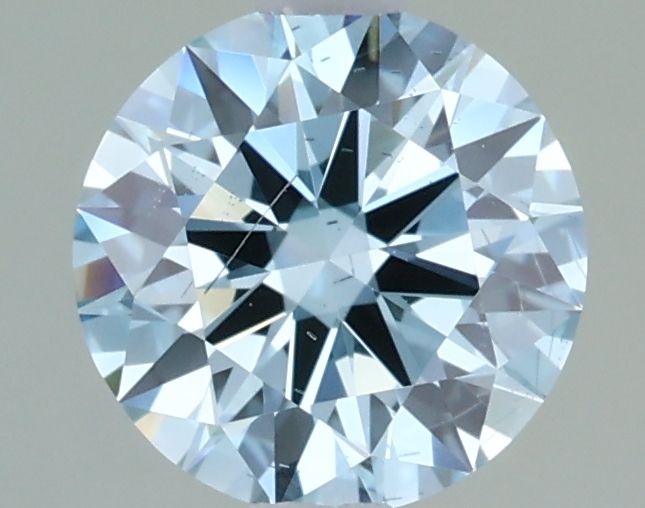 1.05 Carat Round Cut Fancy Blue