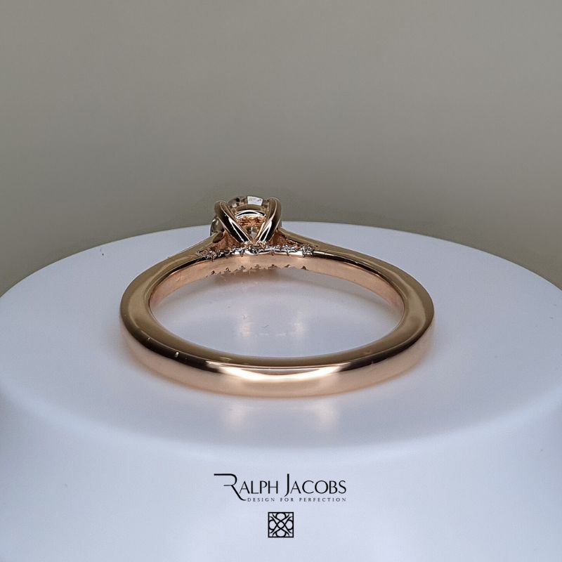 Arya Round Moissanite Engagement Ring