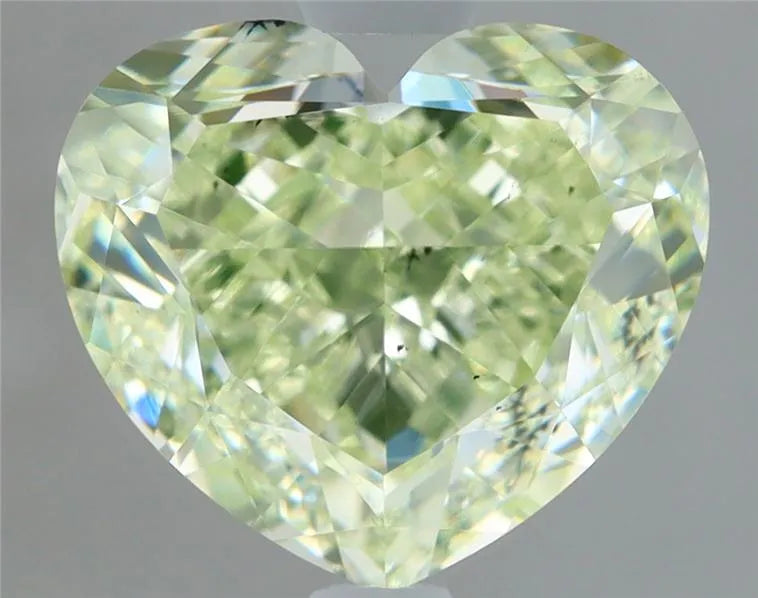 2.00ct Heart Natural Diamond (Colour Fancy Light Green, Clarity SI2, GIA Certified)