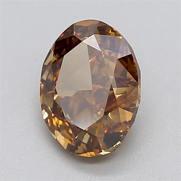 2.00ct Oval Lab Grown Diamond (Colour Fancy Brown, Clarity VVS2, IGI Certified)