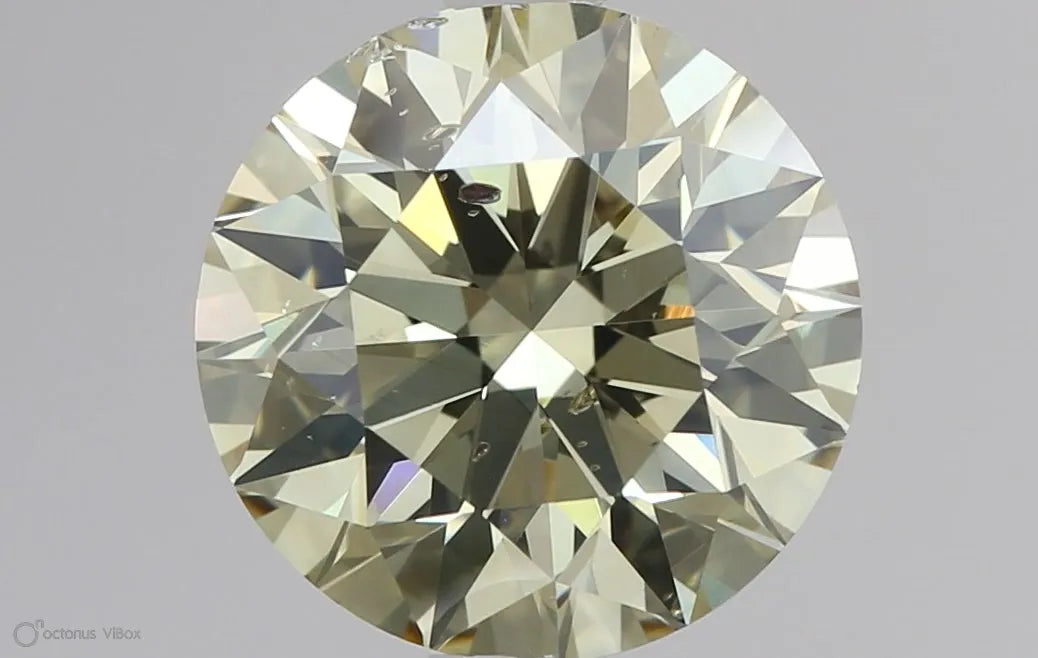 2.00ct Round Natural Diamond (Colour Fancy Light Brownish Yellow, Clarity SI2, Cut GD, GIA Certified)