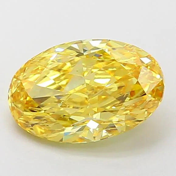 2.01ct Oval Lab Grown Diamond (Colour Fancy Vivid Yellow, Clarity VVS2, IGI Certified)