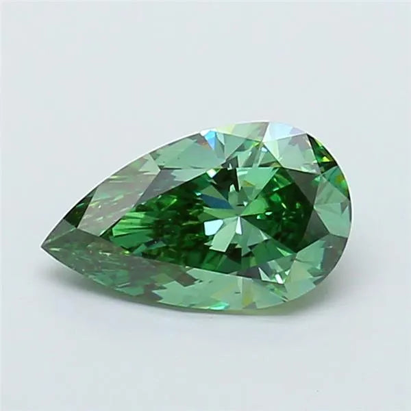 2.01ct Pear Lab Grown Diamond (Colour Fancy Vivid Green, Clarity VS2, IGI Certified)