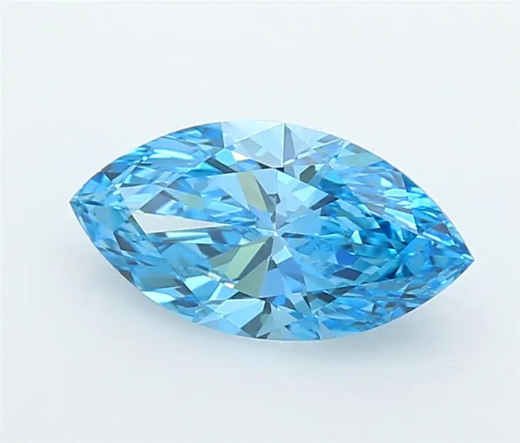 2.02ct Marquise Lab Grown Diamond (Colour Fancy Vivid Blue, Clarity VVS2, IGI Certified)