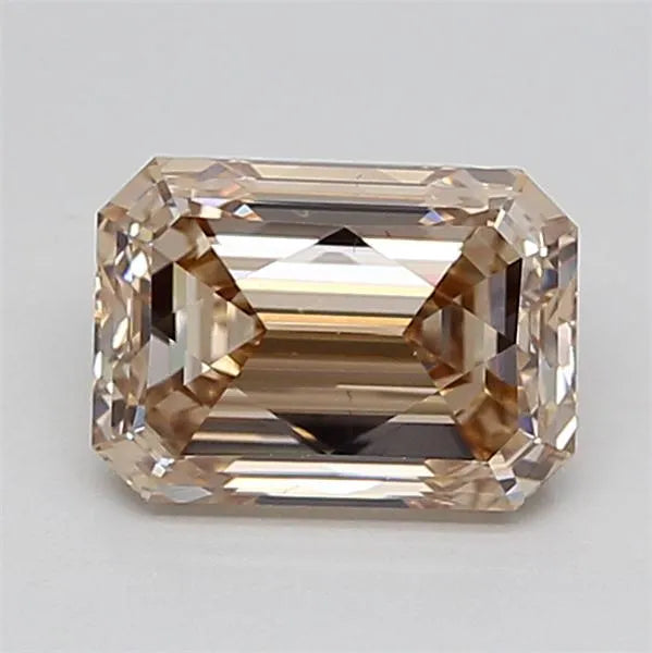 2.04ct Emerald Lab Grown Diamond (Colour Very Light Brown, Clarity VS1, IGI Certified)
