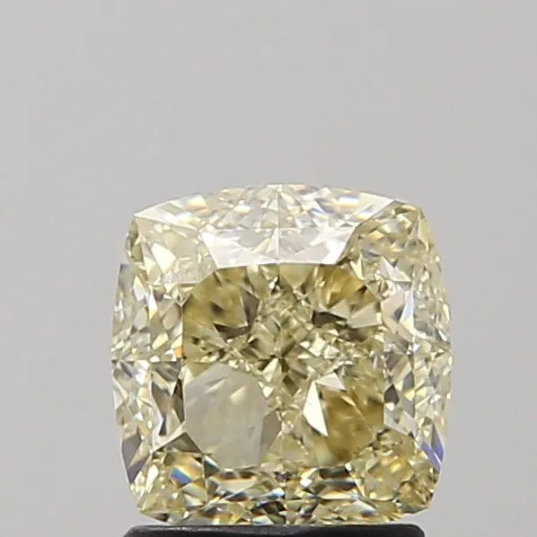 2.10ct Cushion modified Natural Diamond (Colour Fancy Light Blueish Yellow, Clarity VVS2, GIA Certified)