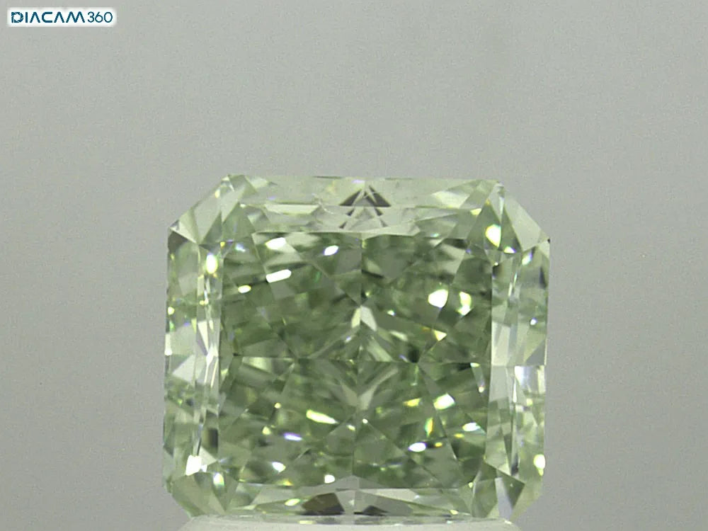 2.13ct Radiant Natural Diamond (Colour Fancy Intense Yellowish Green, Clarity VVS2, GIA Certified)