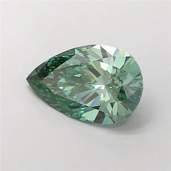 2.14ct Pear Lab Grown Diamond (Colour Fancy Vivid Green, Clarity VS2, IGI Certified)
