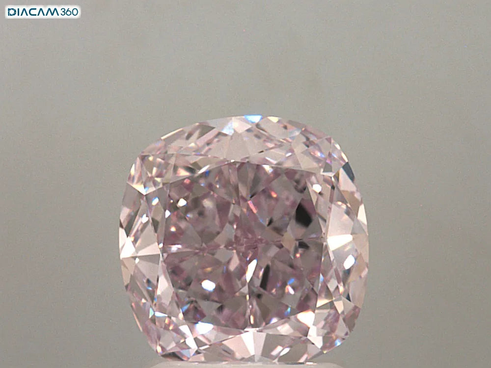 2.16ct Cushion brilliant Natural Diamond (Colour Fancy Light Purplish Pink, Clarity VS1, GIA Certified)