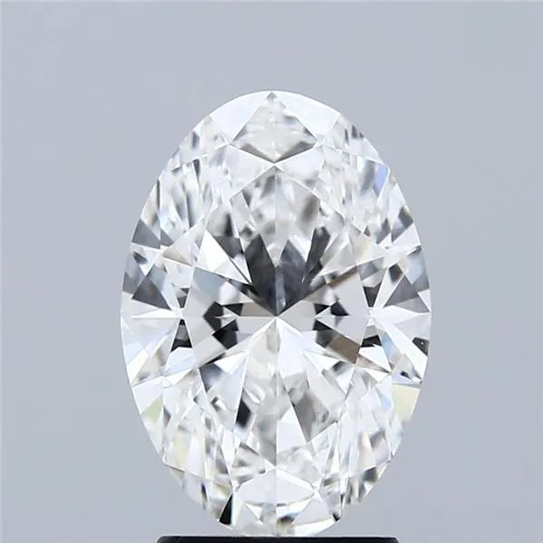 2.50ct Oval Lab Grown Diamond (Colour D, Clarity VVS2, IGI Certified)