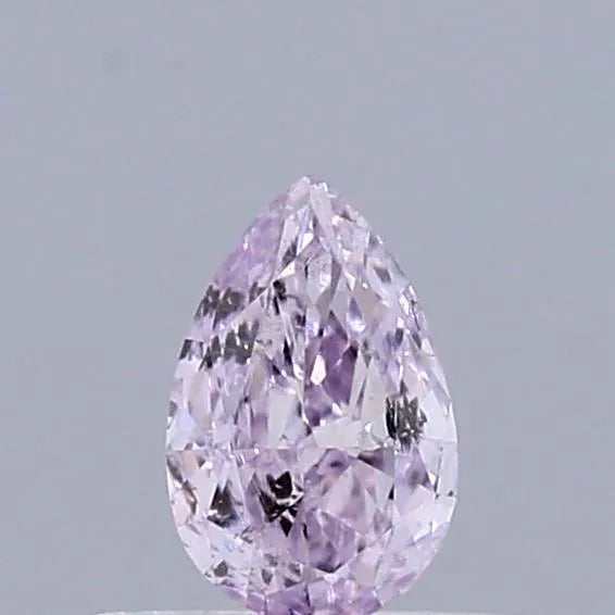 0.25ct Pear Natural Diamond (Colour Light Pink, Clarity I2, GIA Certified)