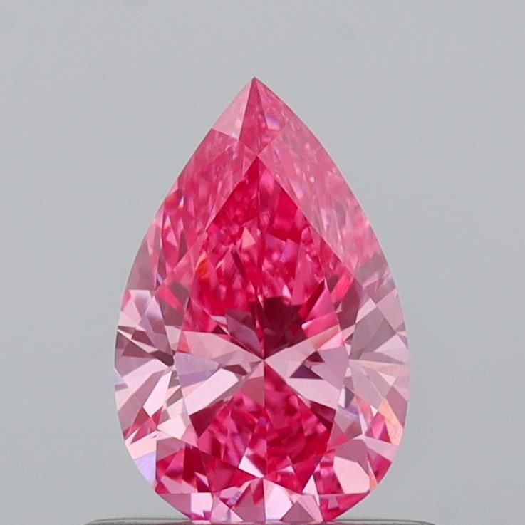 0.58 Carat Pear Cut Fancy Pink