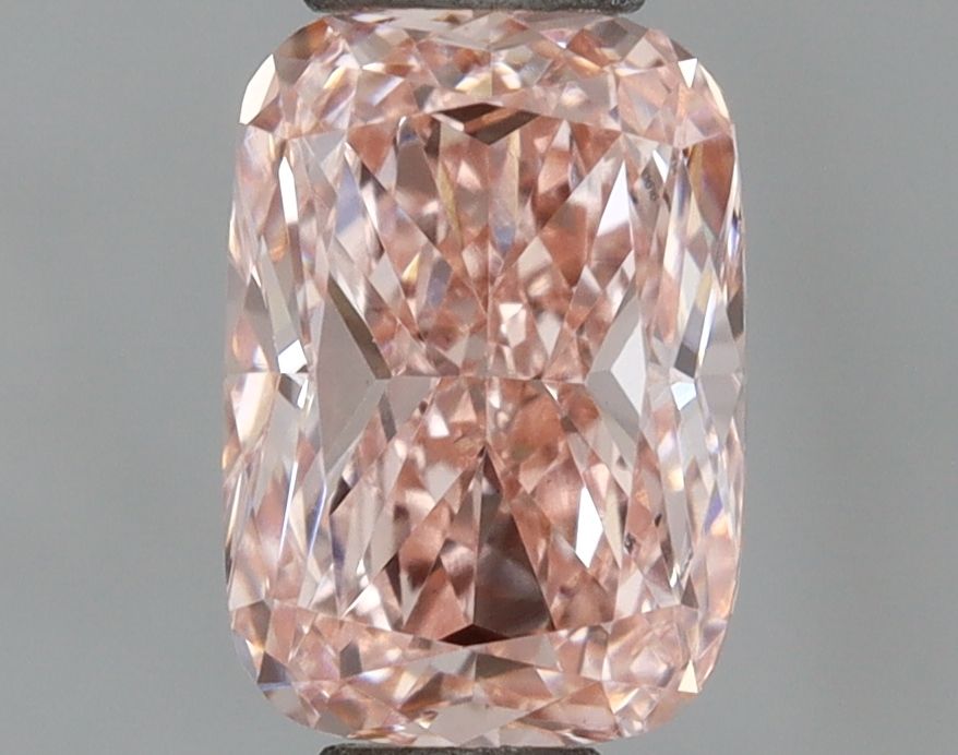 0.79 Carat Cushion Cut Fancy Pink