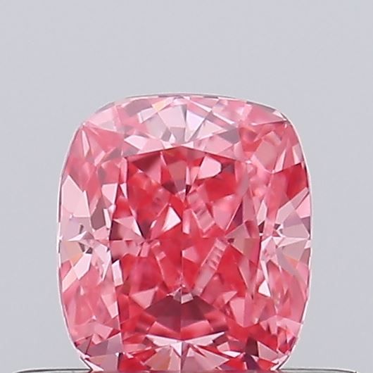 0.50 Carat Cushion Cut Fancy Pink
