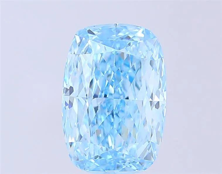 3.01ct Cushion modified Lab Grown Diamond (Colour Fancy Vivid Blue, Clarity VS1, IGI Certified)
