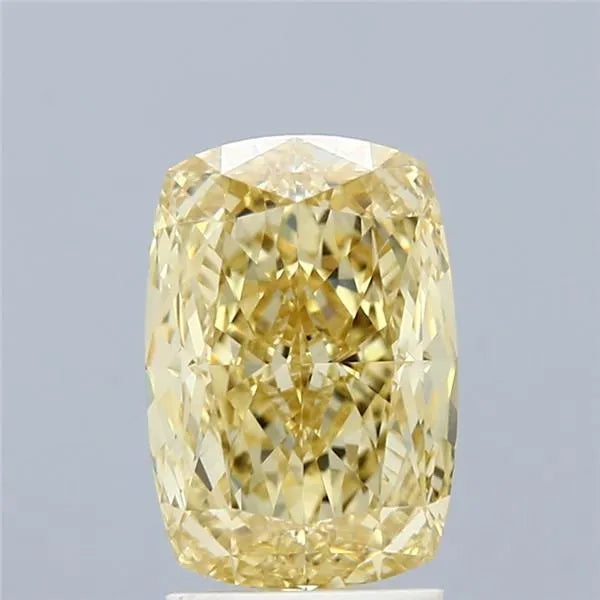 3.01ct Cushion modified Natural Diamond (Colour Fancy Yellow, Clarity VS1, GIA Certified)