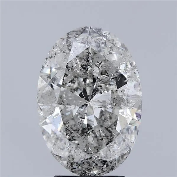 3.01ct Oval Natural Diamond (Colour H, Clarity I1, Cut VG, IGI Certified)