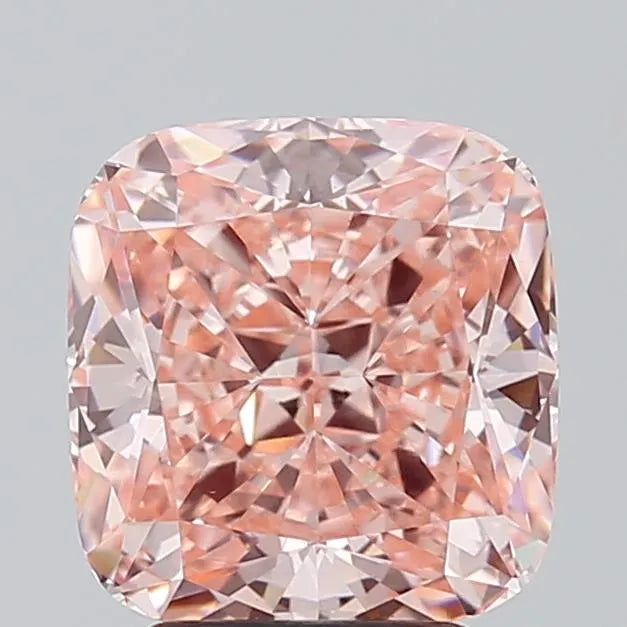 3.80ct Cushion modified Lab Grown Diamond (Colour Fancy Vivid Pink, Clarity VS1, IGI Certified)