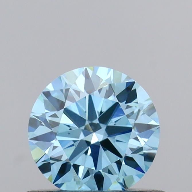 0.50 Carat Round Cut Fancy Blue