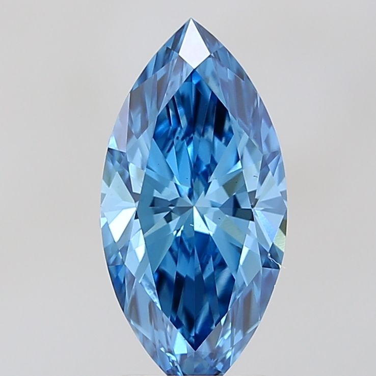 2.02 Carat Marquise Cut Fancy Blue