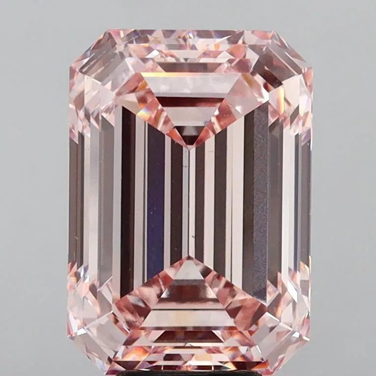 4.05ct Emerald Lab Grown Diamond (Colour Fancy Intense Pink, Clarity VS2, IGI Certified)