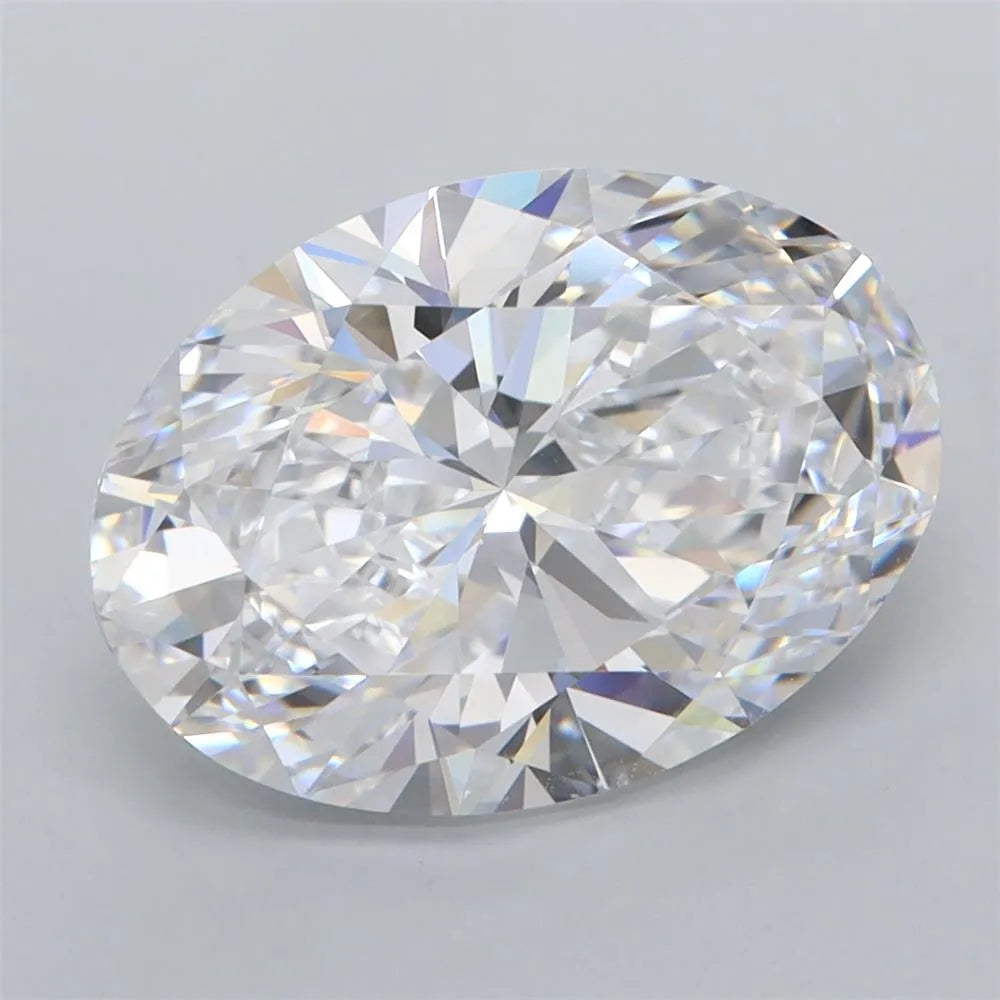 4.10ct Oval Lab Grown Diamond (Colour D, Clarity FL, IGI Certified)
