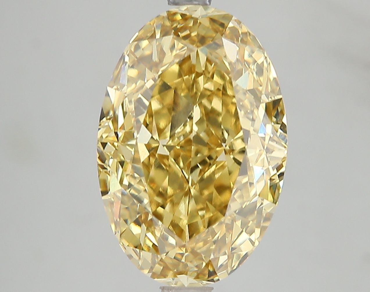6.15 Carat Oval Cut Fancy Yellow