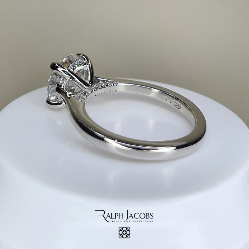 Arya Round Moissanite Engagement Ring