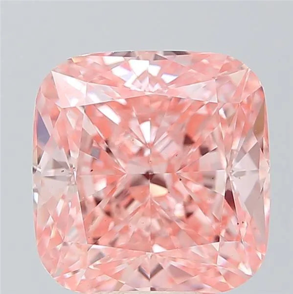 7.71ct Cushion modified Lab Grown Diamond (Colour Fancy Vivid Pink, Clarity VS2, IGI Certified)