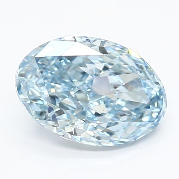 1.49 Carat Oval Cut Fancy Blue